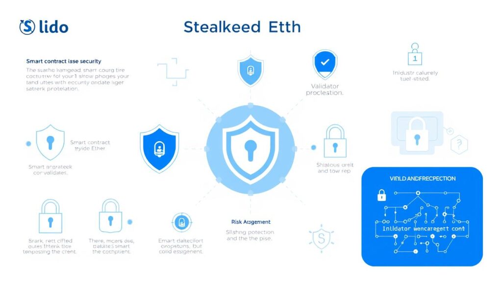 Security visualization for Lido Staked Ether STETH showing protection mechanisms